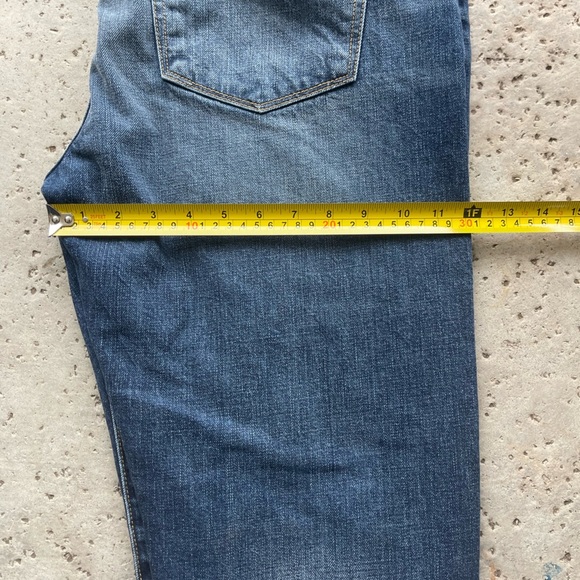 MM Vintage Distressed Boyfriend Jeans Women's 30 Raw Cropped CuffedPatched Denim - Picture 5 of 11